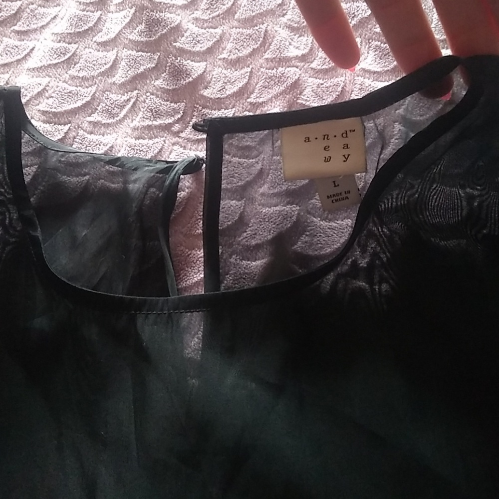 Sheer black Top - Picture 2 of 3